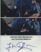 Justus Von Dohnanyi signed 10x8inch James Bond colour photo.