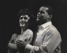 Gary Wilmot and Nicole Dawn signed 10x8inch black and white photo.
