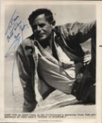 Glenn Ford signed 10x8inch black and white photo. Dedicated.