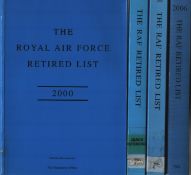The Royal Air Force Retired List 2000, 2002, 2004 & 2006. Published by Authority. Collection of 4