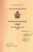 The Air Force List 1998, Royal Australian Air Force. Paperback.