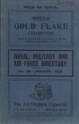 Naval, Military and Air Force Directory. No 29 - Jan, 1937. Paperback.