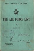 The Air Force List. March 1959, Royal Australian Air Force. Paperback.