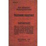 Air Ministry Headquarters, Telephone Directory. September, 1944.