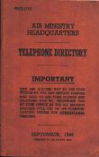 Air Ministry Headquarters, Telephone Directory. September, 1944.