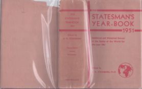 The Statesman's Yearbook 1951 Eighty Eigth Annual Publication edited by S. H. Steinberg hardback