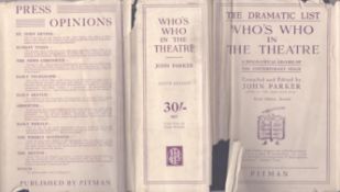 Who's Who in the Theatre' hardback book compiled and edited by John Parker ninth edition 1939.