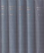 Collection of 5 sets of Aeroplane Monthly magazines book bound, Volume 5, 6, 7, 8 and 9,