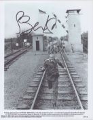Steven Berkoff signed 10x8inch Octopussy black and white photo.
