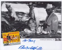 Charles Edghill signed Dr No 10x8inch colour promo photo. Dedicated.
