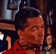Earl Cameron signed 10x8inch colour photo.