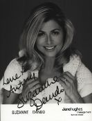 Suzanne Dando signed 5x3inch black and white photo.
