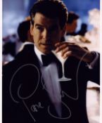 Pierce Brosnan signed 10x8inch colour photo.