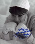 Jenny Hanley signed 10x8inch black and white photo.