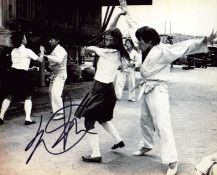 Qiu Yuen signed 10x8inch black and white photo.
