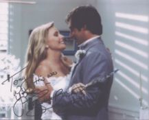 Priscilla Barnes signed 10x8inch colour photo. Dedicated.