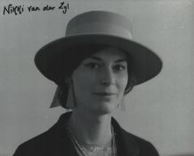 Nikki Van der Zyl signed 10x8inch black and white photo