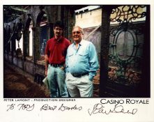 Peter Lamont (Production Designer) Casino Royale signed 10x8inch colour photo. Dedicated.