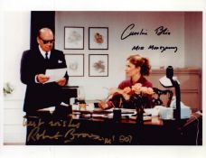 Caroline Bliss and Robert Brown signed 10x8inch colour photo.