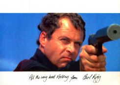Carl Rigg signed Living Daylights 10x8inch colour photo. Dedicated.