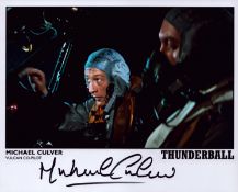 Michael Culver signed Thunderball 10x8inch colour photo.
