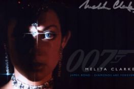 Melita Clarke signed Diamonds are Forever 10x8inch colour promo photo.