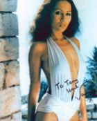 Vanya Seager signed 10x8inch colour photo. Dedicated.