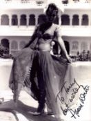Alison Worth signed 10x8inch black and white photo. Dedicated.