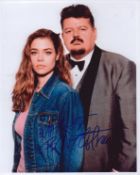 Robbie Coltrane signed 10x8inch colour photo.