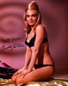 Shirley Eaton signed 10x8inch colour photo.