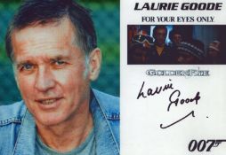 Laurie Goode signed For Your Eyes Only , Goldeneye 10x8inch colour photo.