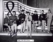 Vic Flick signed 10x8inch black and white photo.