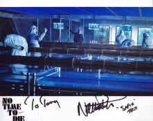 Nathan J Pegler signed No Time to Die 10x8inch colour photo. Dedicated.