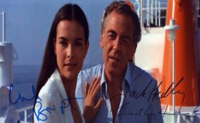 Carole Bouquet and Jack Hedley signed 