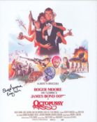 Stephanie English signed 10x8inch Octopussy colour promo photo.