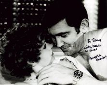 Angela Scoular signed 10x8inch black and white photo. Dedicated.