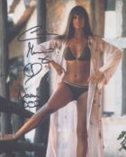 Caroline Munro signed 10x8inch colour photo.
