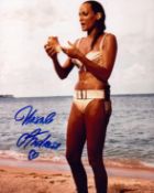 Ursula Andress signed 10x8inch DR NO colour photo.