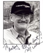 Michael G Wilson (Executive Producer) signed 10x8inch black and white photo. Dedicated.
