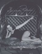 Luciana Paluzzi signed 10x8inch black and white photo.