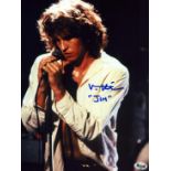 Val Kilmer signed 10x8inch colour photo pictured in his role as Jim Morrison in the film "The Doors"
