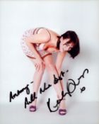 Keeley Hawes signed 10x8inch colour photo.