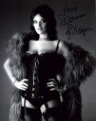 Dana Gillespie signed 10x8inch black and white photo.