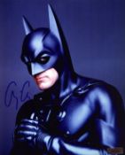 George Clooney signed 10x8inch Batman colour photo.