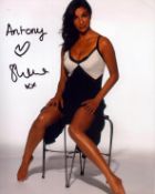 Shobna Gulati signed 10x8inch colour photo. Dedicated.