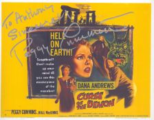 peggy Cummins signed 10x8inch colour photo. Dedicated.
