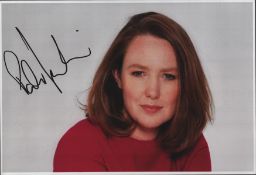 Paula Hawkins signed 12x8inch colour photo.