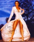 Gabby Logan signed 10x8inch colour photo. Dedicated.