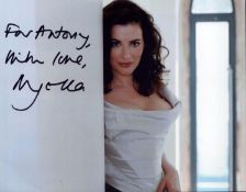 Nigella Lawson signed 10x8inch colour photo. Dedicated.