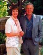 Penelope Keith and 1 other signed 10x8inch colour photo.